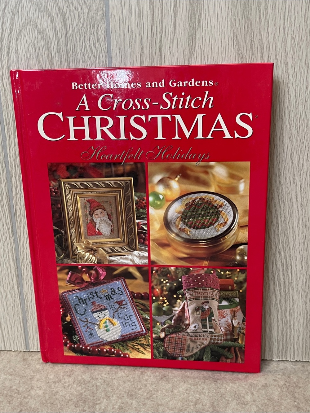 Vintage 1999 “A Cross-Stitch Christmas” Heartfelt Holiday Hardcover Book Hobby